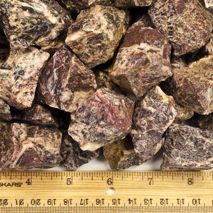Fantasia Mining - Wholesale Spiritual Stone/Crystal - Rough Picasso Jasper - India - Raw Natural Stones (1 lb)
