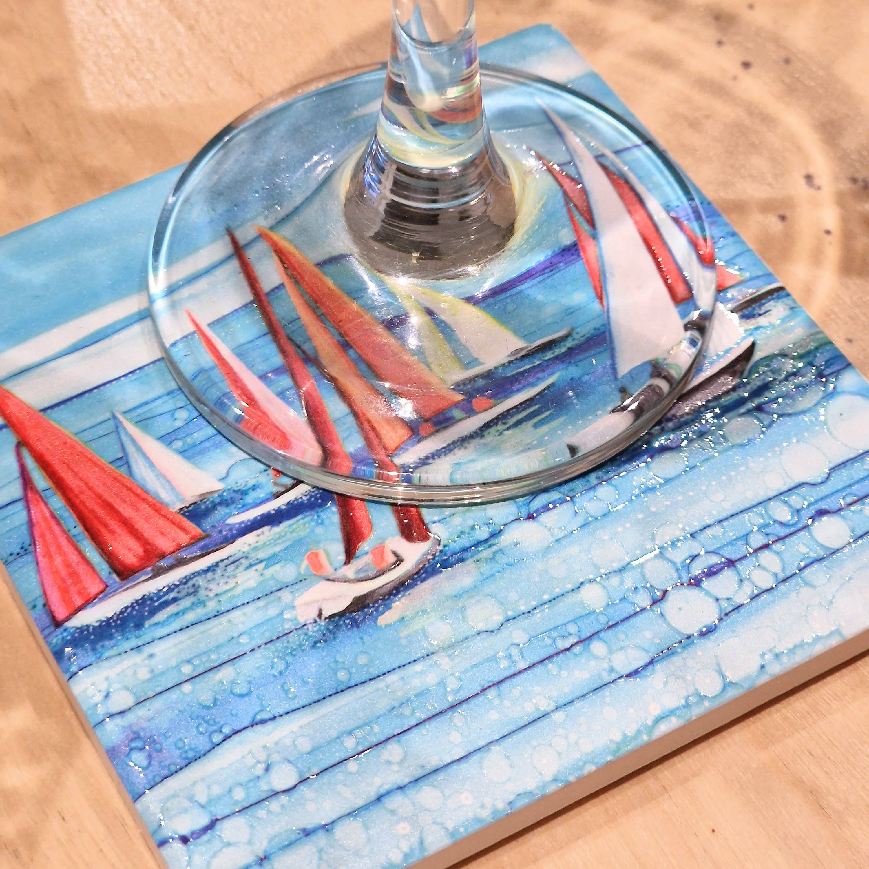 By Jo Crafts – wholesale Coasters – 91-C BTS Regatta Coaster7
