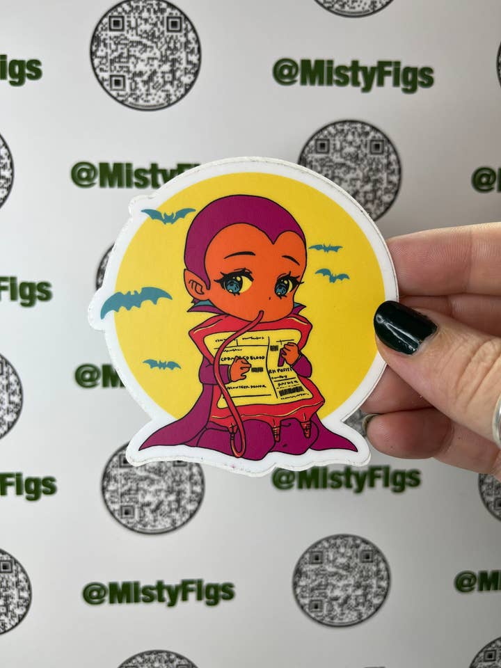 Vinyl klistermærke - Chibi Vampire for engroshandel hos Misty Figs