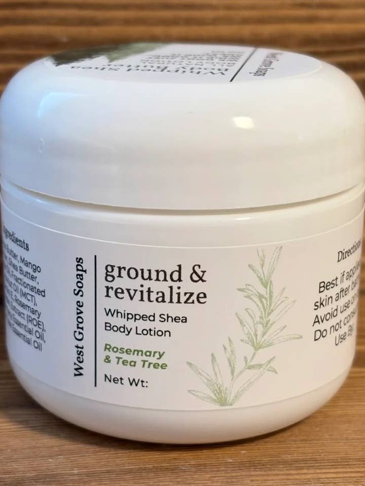 Whipped Shea Body Butter Cream for wholesale by West Grove Soaps