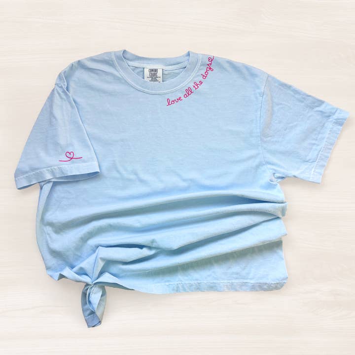 Love All The Dogs T-Shirt for wholesale by Poppy & Lou