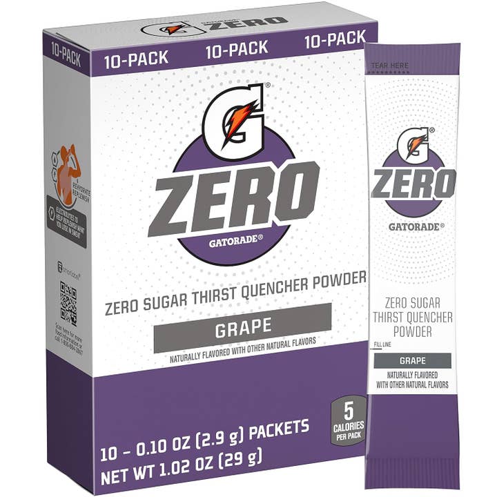 L&F Universal Goods – wholesale Powdered health drink – GATORADE ZERO THIRST QUENCHER POWDER STICKS 10/PK GRAPE