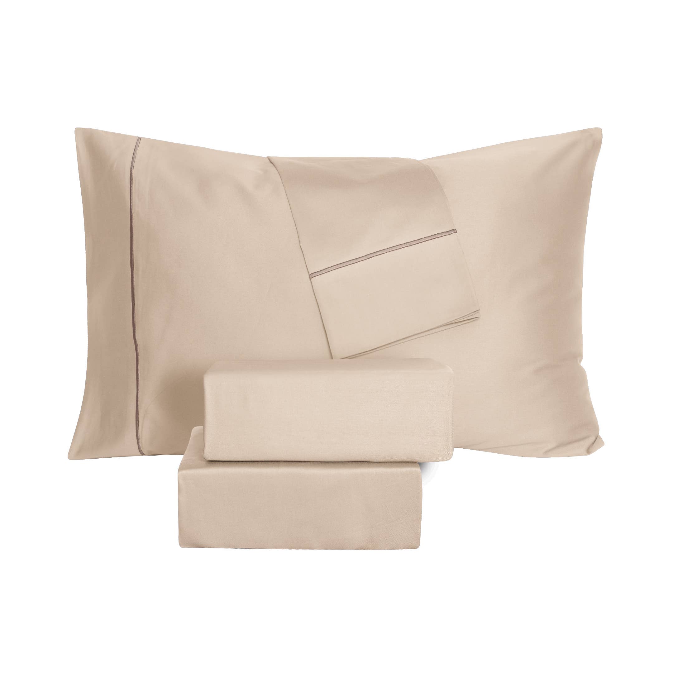 Cottonpassion_US – Conjunto de lençóis por atacado – Jogo de lençol em algodão cetim 400 fios com bordado - 4 peças28