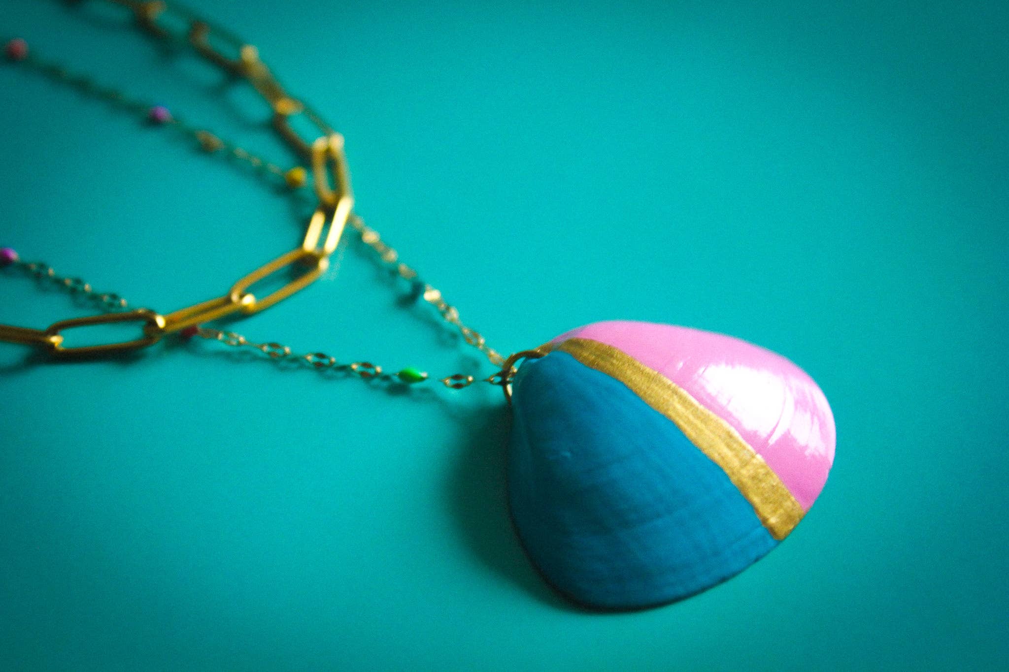 PLAGE NORD - Vendita all'ingrosso Collana con ciondolo/pendaglio - Collana Lovina - 2 file1