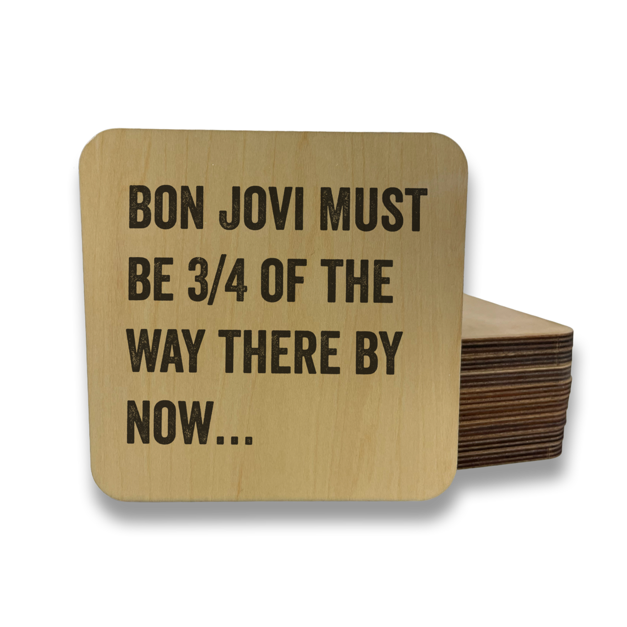 dkhandmade - Wholesale Coasters - BON JOVI MUST BE THERE 3/4 OF THE WAY Magnet/Drink Coaster1