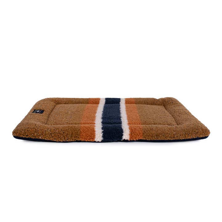 Carolina Pet Company - Wholesale Pet Bed - Dog - Shinola Pet Brown Rectangular Comfort Cushion Padded Dog Bed