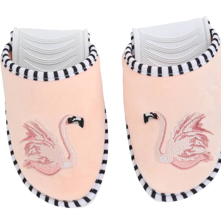 Hang Accessories - Wholesale Slippers – Women's - Flamingo Foldable Slippers & Pouch Set3