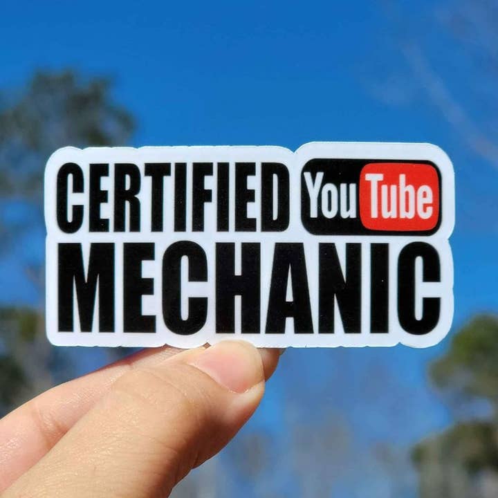 A Little Design Company - Wholesale Sticker - Certified YouTube Mechanic0