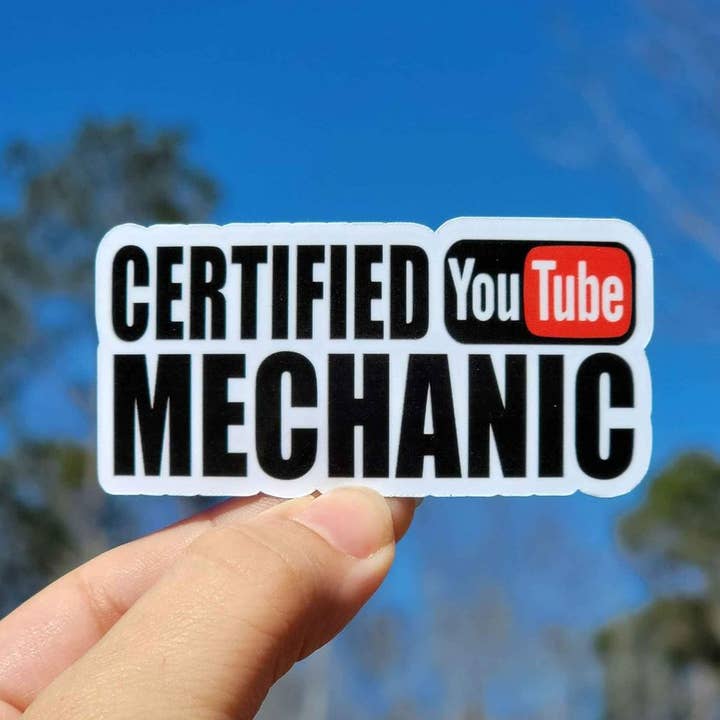 A Little Design Company - Wholesale Sticker - Certified YouTube Mechanic