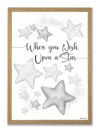 Upon a star A3 poster for wholesale by Mouse and Pen Illustration ApS