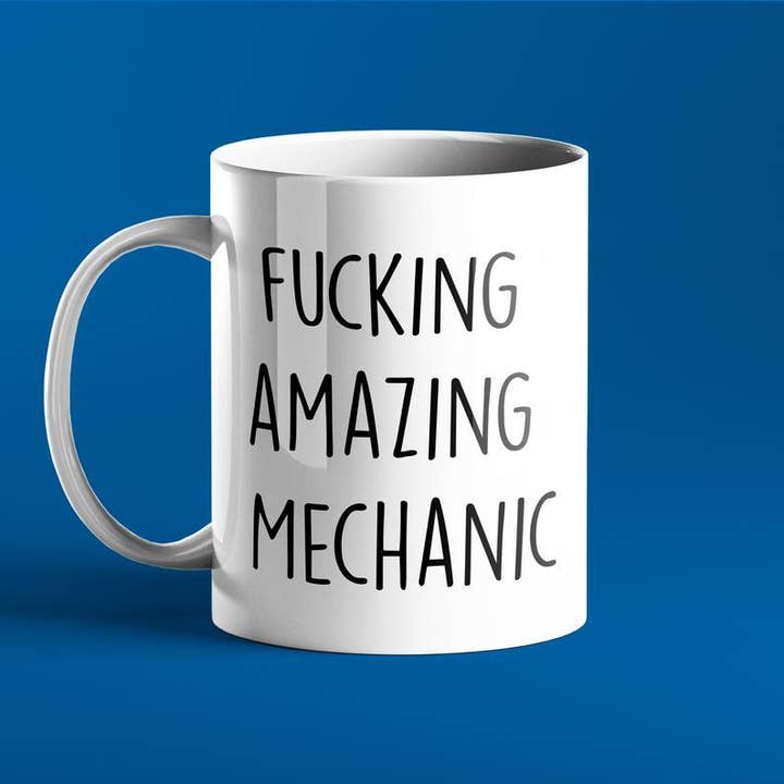 Fucking Amazing Mechanic Mug for wholesale by Prickly Cards