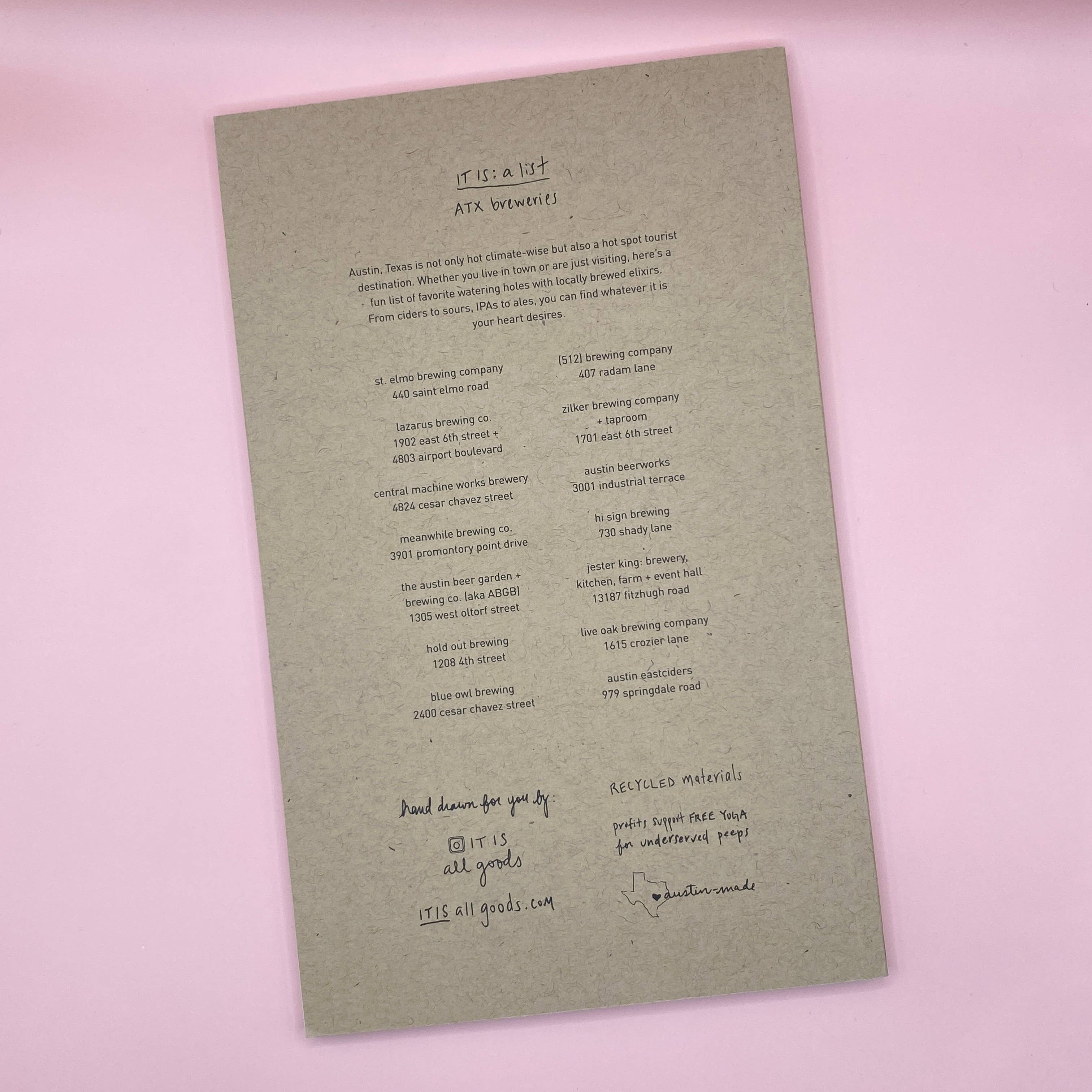 IT IS: All Goods - Wholesale Journal/Diary - Lone Star State of Mind | Large Blank Journal1