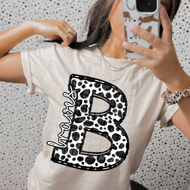 Mascote de pontos dálmatas Braves DTF Transfer por atacado de K and M Designs