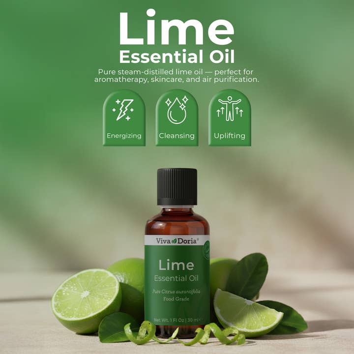 VIVA DORIA INC. - Wholesale Essential Oil - Lime Essential Oil, Food Grade, 30 mL (1 Fluid Ounce) 2