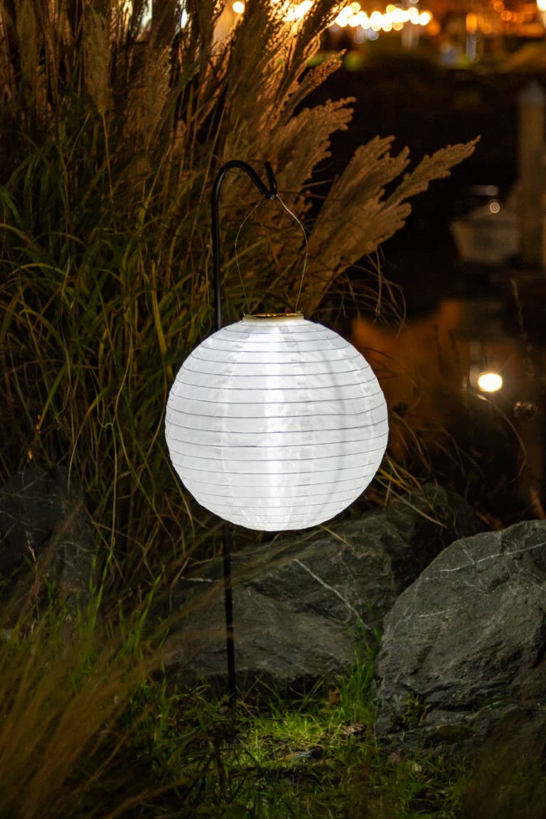 Allsop Home & Garden - Wholesale Outdoor/Lawn Light - Soji Original 12" Globe Solar Lantern - White9