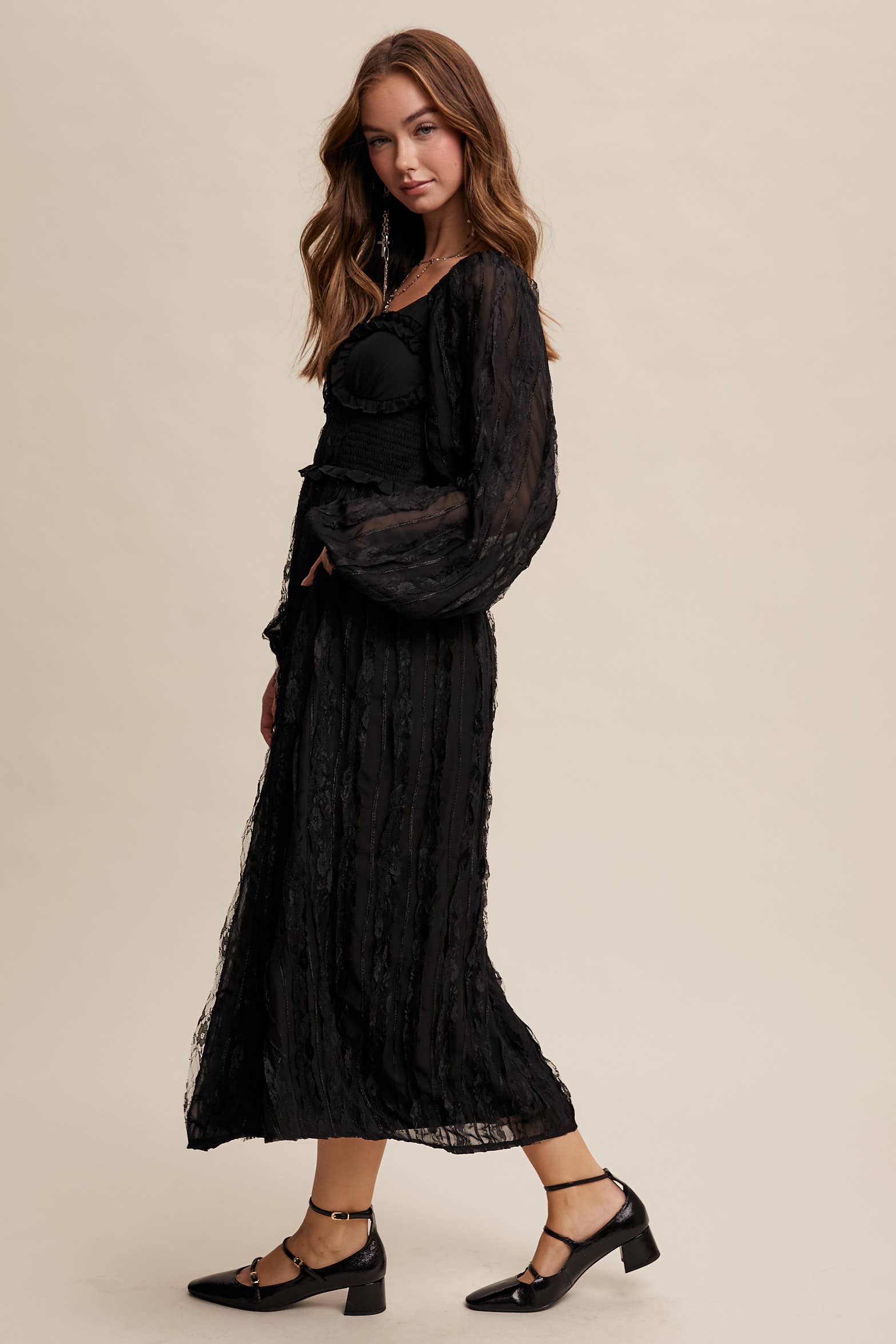 Listicle - Wholesale Dress - Women's - Romantic Lace Midi Dress7