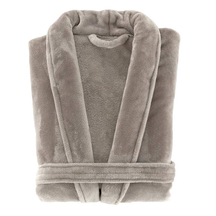 Annie Selke - Wholesale Robe - Women's - Sheepy Fleece 2.0 Robe | Pebble1