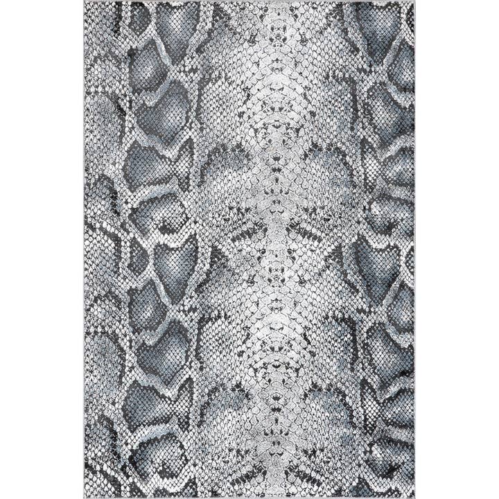 Tapis contemporain Enni à imprimé serpent pour la vente par nuLOOM