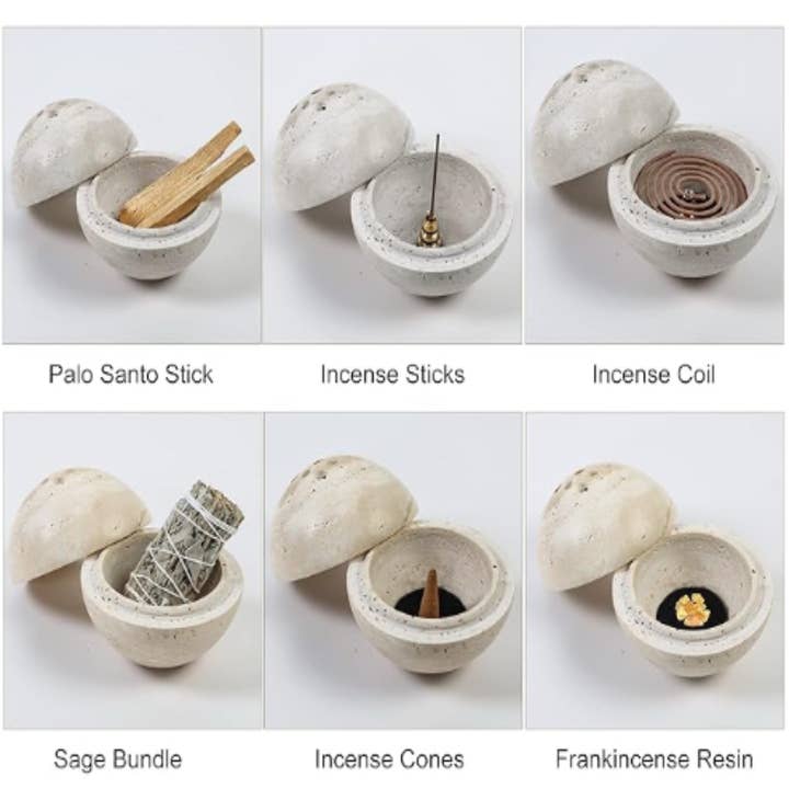 Kiyo Home - Wholesale Incense Holder - Travertine Incense Burner | Incense Holder | Stone Decor4