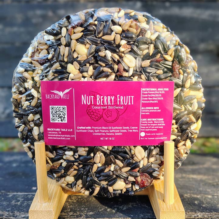 Backyard Tailz - Wholesale Bird Feeder - Stackable 6" Birdseed Patties (Nut Berry Fruit)4