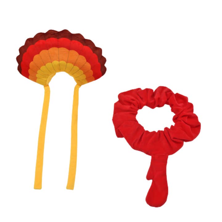 Midlee Designs - Wholesale Pet Costume - Dog - Midlee Turkey Beard & Tail Thanksgiving Costume