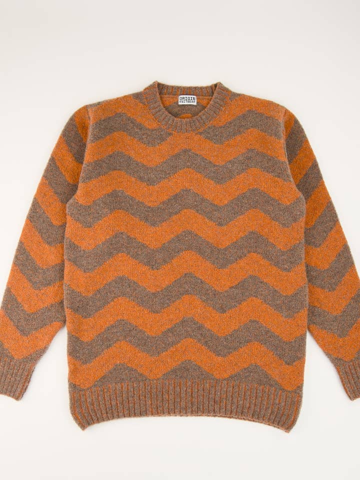 Soufflé - Thames - Marron clair_Oxide pour la vente par Origin Knitwear