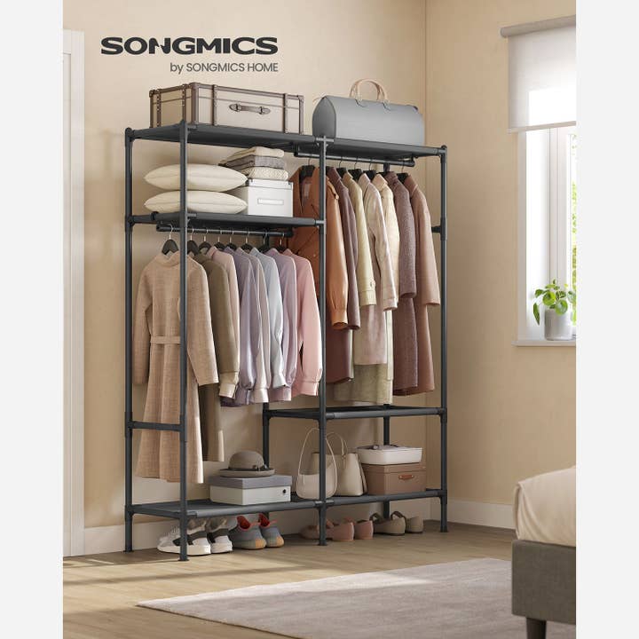 Greenwestons - Wholesale Coat Rack - Heavy Duty Clothes Rack with Hanging Rails and Shelves 1
