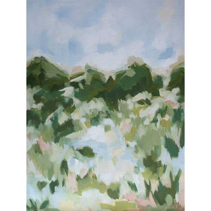 Wild Field Vertical Print for wholesale by Elizabeth Sage Art