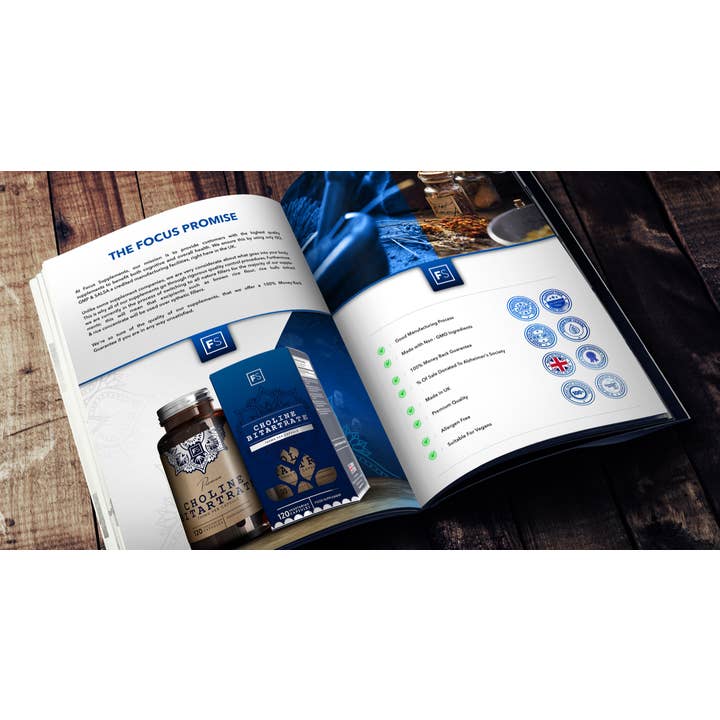 Focus Supplements – Großhandel Nahrungsergänzungsmittel/Vitamin zum Einnehmen – Cholinbitartrat (700 mg) 120 Kapseln