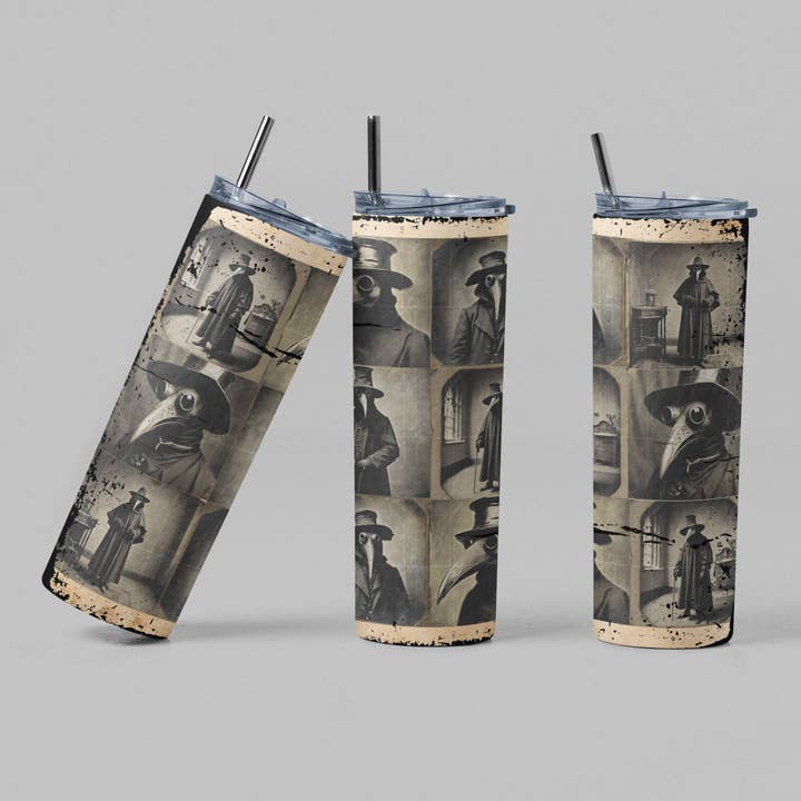 The Geek Boutique - Wholesale Insulated Mug/Tumbler - Plague Doctor Tumbler