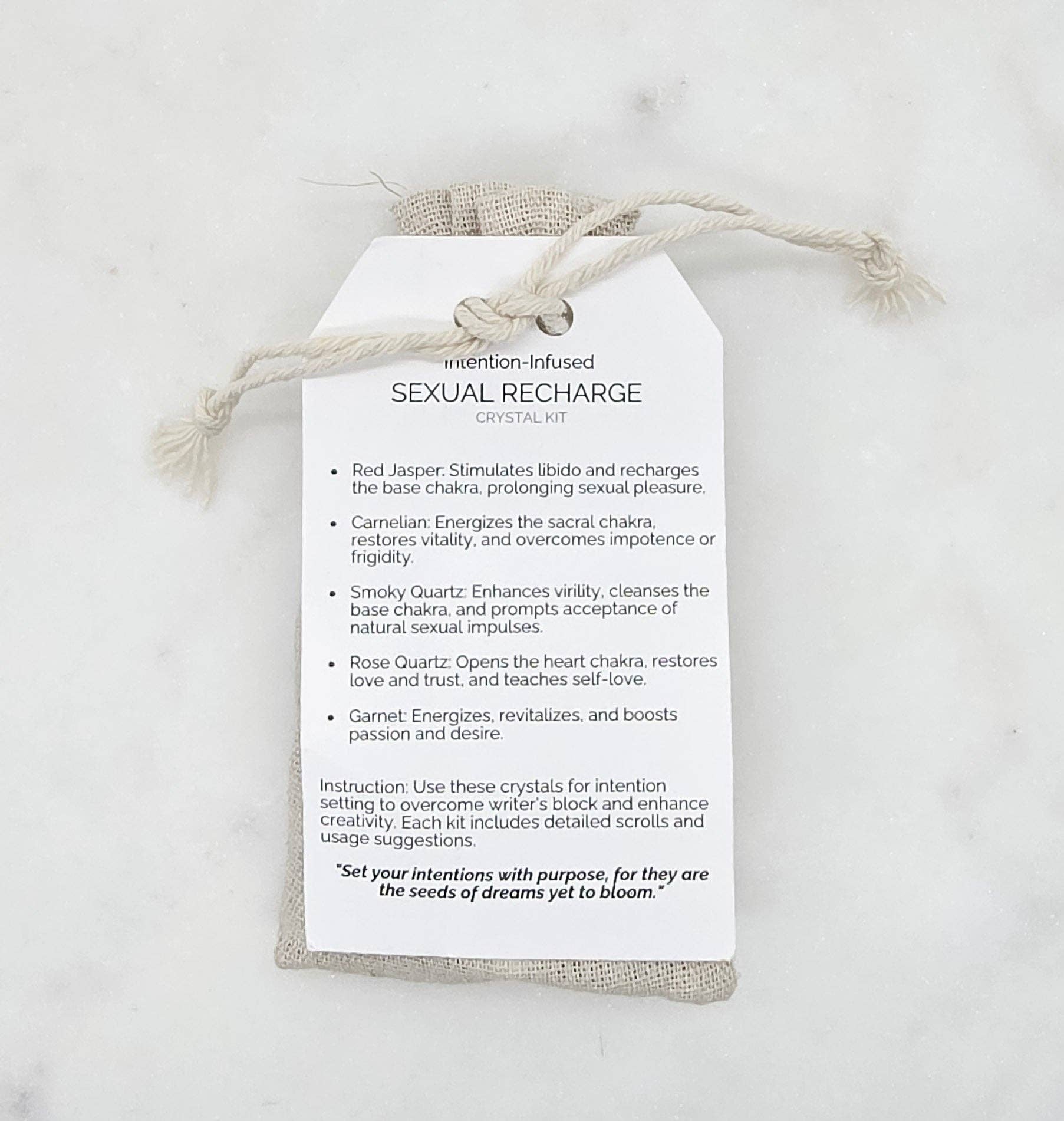 Kerri Jarrett – wholesale Spiritual stone/crystal – Sexual recharge Crystal Kit3