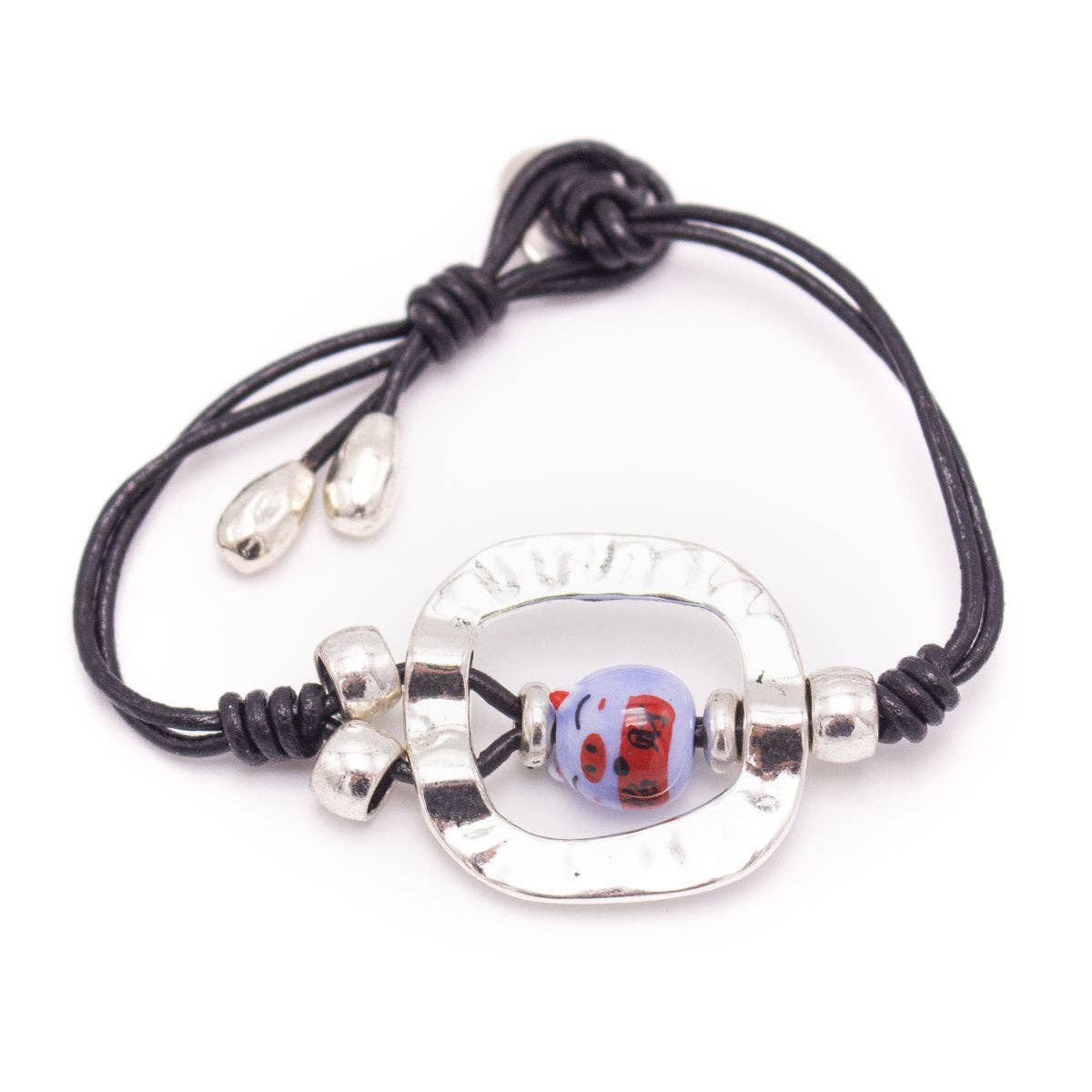 Meninas Bonitas Cork - Wholesale Charm/Dangle Bracelet - Genuine leather handmade women's bracelet MBR-05 Randomly1