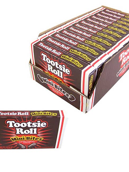 Boîte de théâtre Tootsie Roll Mini Bites 3,5 oz X12 pour la vente par iSweet.ca