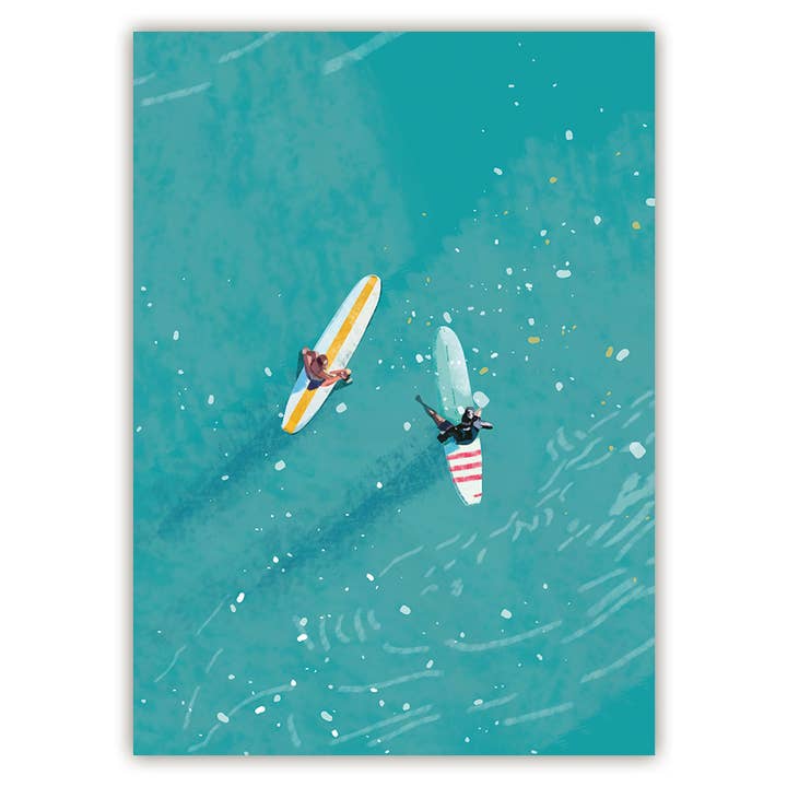 Actetre Deutschland Gmbh - Wholesale Postcard - Two surfboards, 8028HK