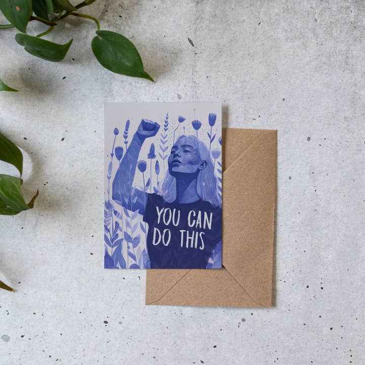 Botanopia - gifts , decor and cards for plant lovers - Wholesale Friendship Card - You can do this | Encouragement Card | Friendship Card4