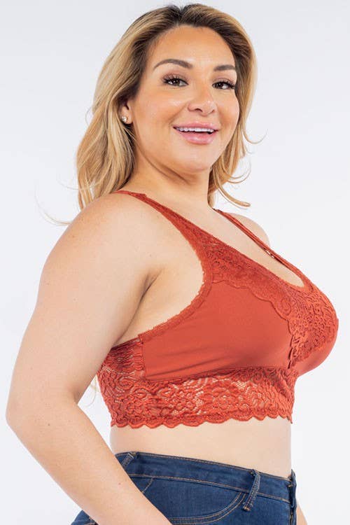 Vanilla Monkey - Wholesale Bralette - Women's - Plus Padded Lace Bralette5