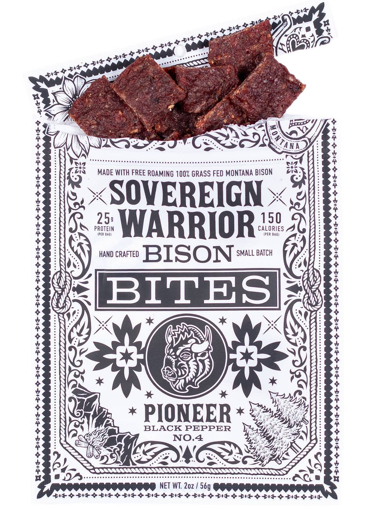 Sovereign Warrior Bison Jerky - Wholesale Jerky - Pioneer - Black Pepper Bison Bites1