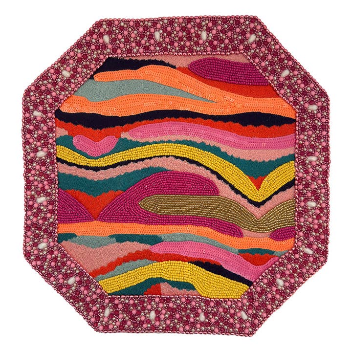 Starstruck Beaded Placemat, Set of 2 for wholesale by JO & PA