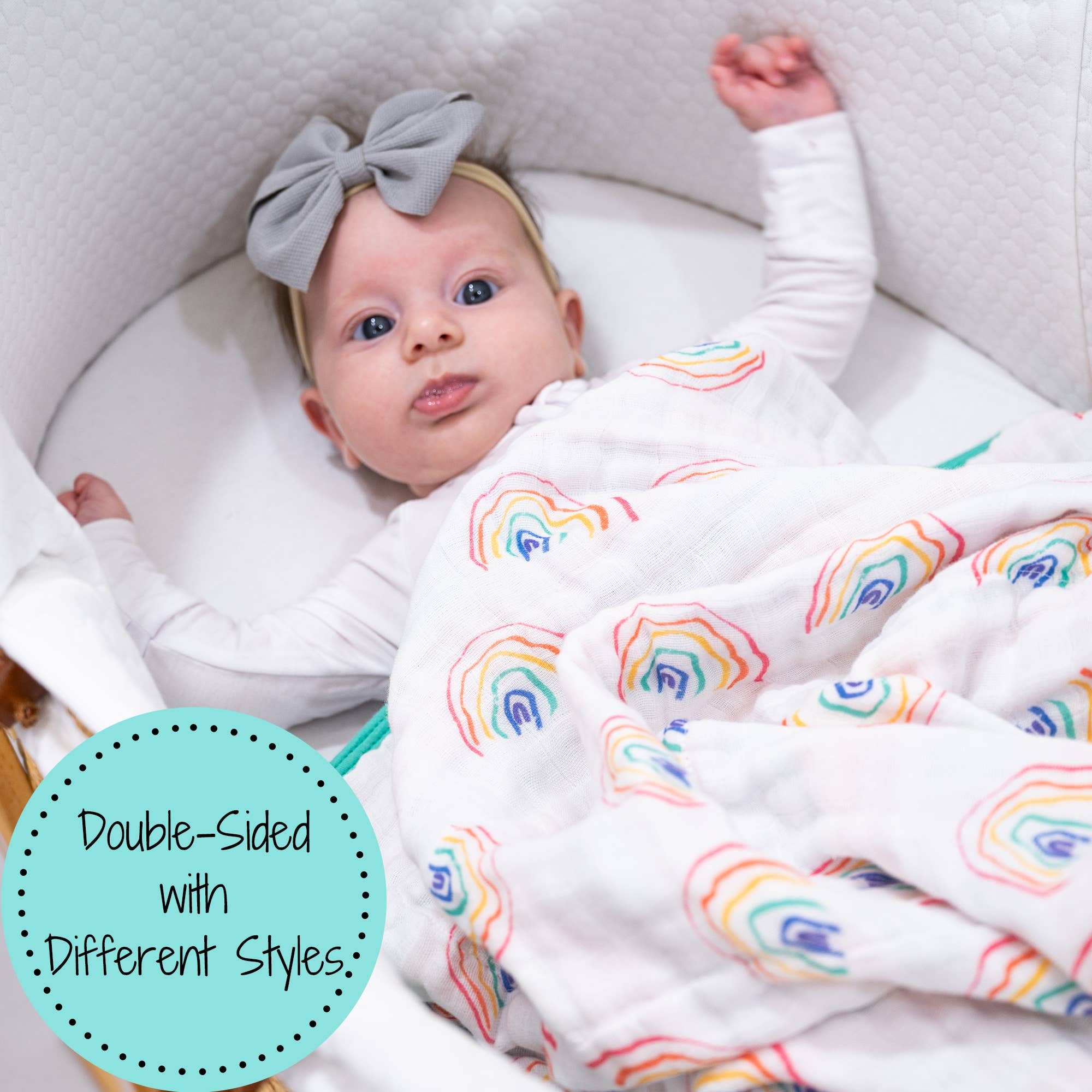 LollyBanks – wholesale Bedding blanket – Kids & Baby – Rainbow Toddler 100% Cotton Muslin Blanket5