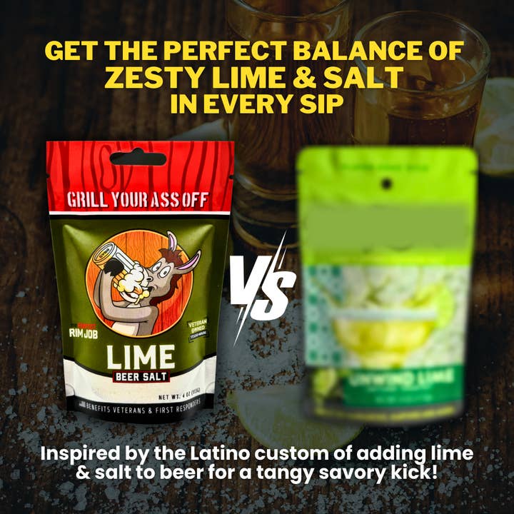Grill Your Ass Off - Spices, Rubs, Seasonings, Sauces, Jerky – wholesale Salt – Lime Beer Salt - Dryck, Cocktail Mixer, Inrikes, Import