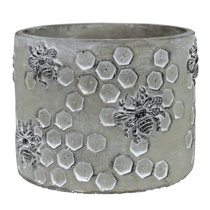 HomArt - Vendita all'ingrosso Vasi per piante - Honeycomb Bee Cachepot, in cemento