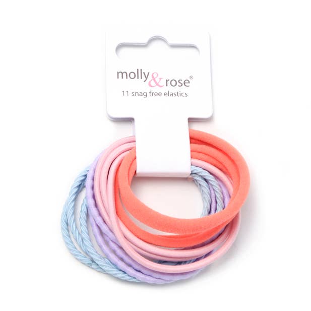 Inca UK – wholesale Hair tie – Elastics - Assorted - Card of 11 - Mixed thickness