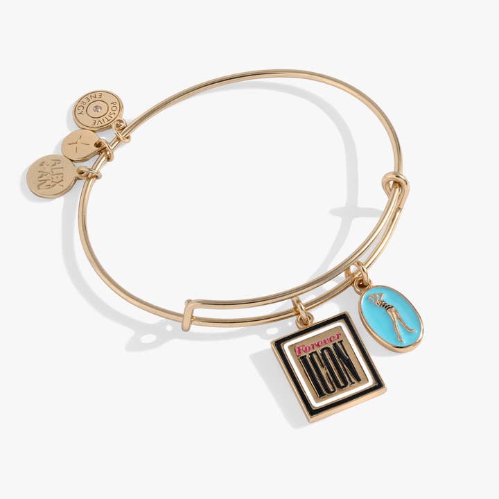 Retro Barbie™ Duo Charm Bangle for wholesale by Alex and Ani