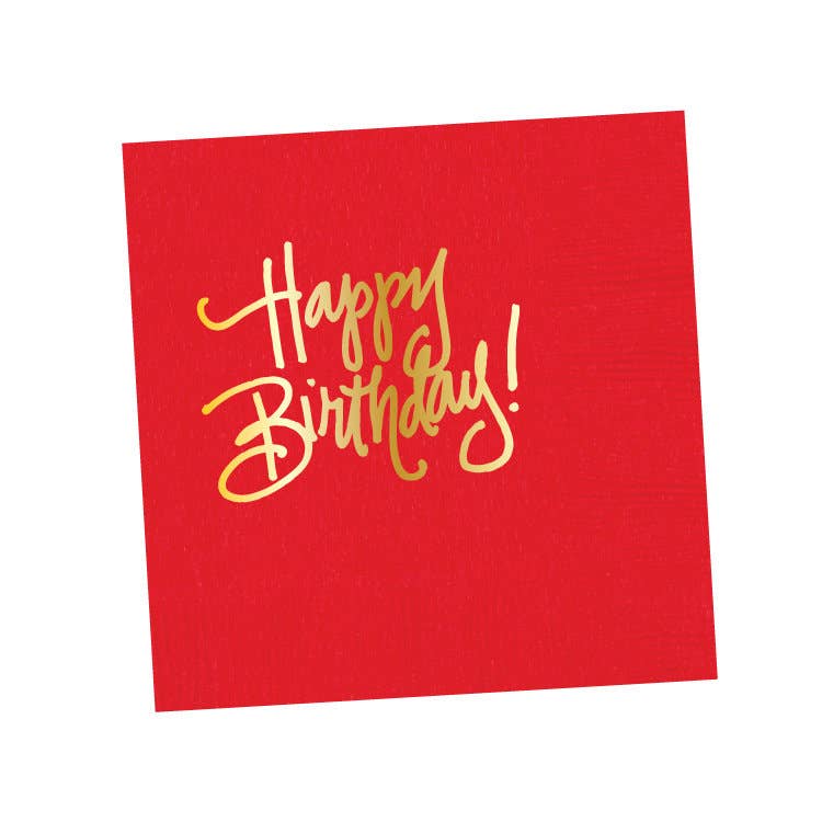 Natalie Chang - Wholesale Disposable Napkin - Happy Birthday! (16 colors) | Napkins7