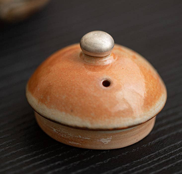 Gohobi （We cover U.S. import duties） – chaleira por atacado – Gohobi Bule de Chá de Gato Pintado à Mão com Tinta Preta Feito à Mão 0124