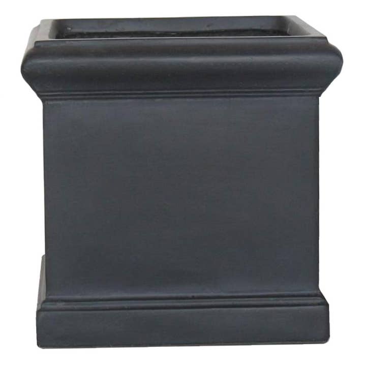 Idealist Lite Fibrestone Planters – wholesale Planter box – IDEALIST Victorian Box Square Light Stone Outdoor Planter