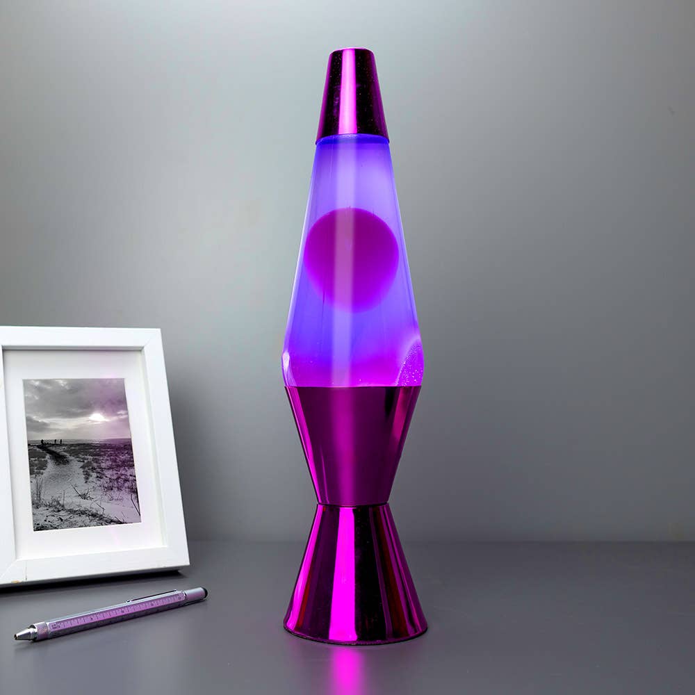 The Source Wholesale LTD - Wholesale Accent/Desk Lamp - Purple Molten Lamp  (UK PLUG)0