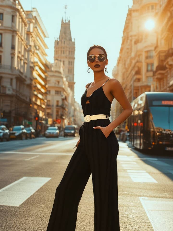 Be Sunset – Engroshandel Jumpsuit - Dame – Soleil Mai Sort Jumpsuit