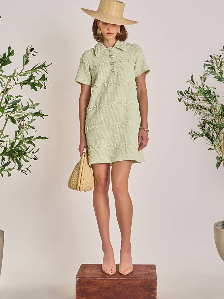 Mini-robe texturée pour la vente par English Factory