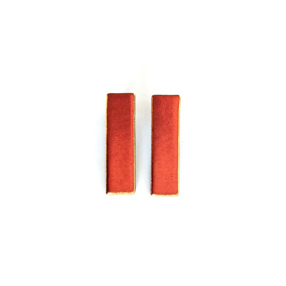 Atelier Epitalon - Wholesale Dangle Earrings - Glittering orange iris disco earrings